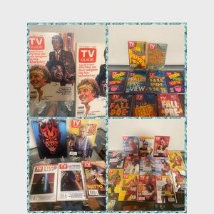 Huge collectible, ephemeral, vintage TV guide, bundle